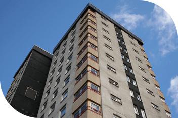 Tall apartment building