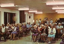 Women in the community room of the Nan McKay Building, c. 1970