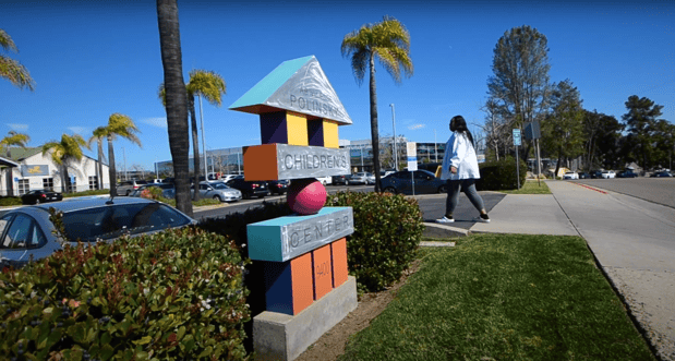 San Diego City College student enters the Polinsky Children's Center