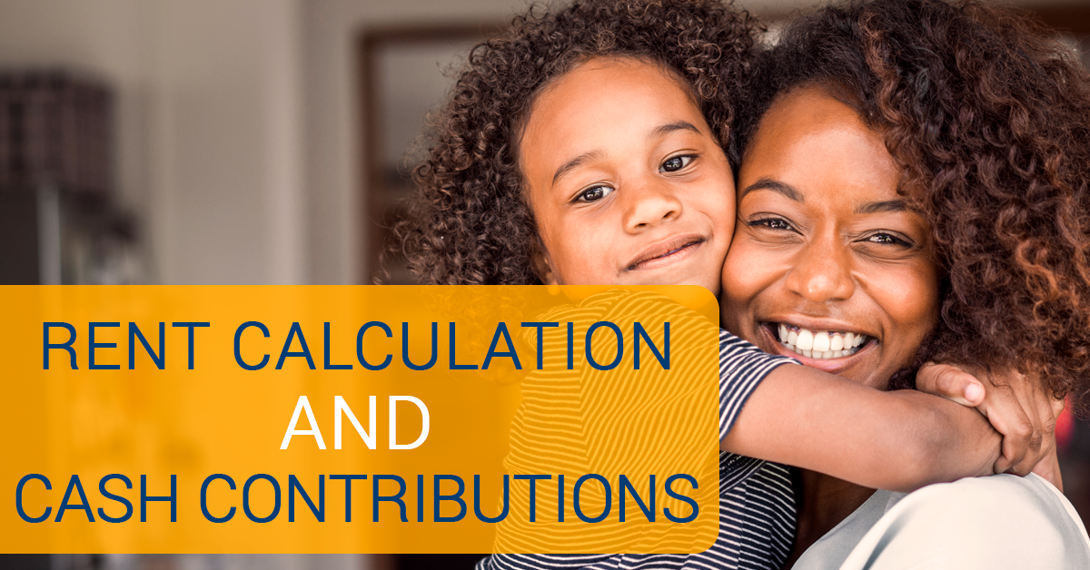 rent calculation and cash contributions